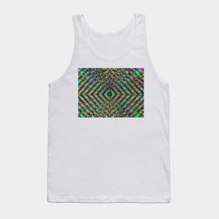 Frilly Watercolor Rainbow Fractal Tank Top